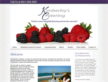 Tablet Screenshot of kimberleyscatering.com